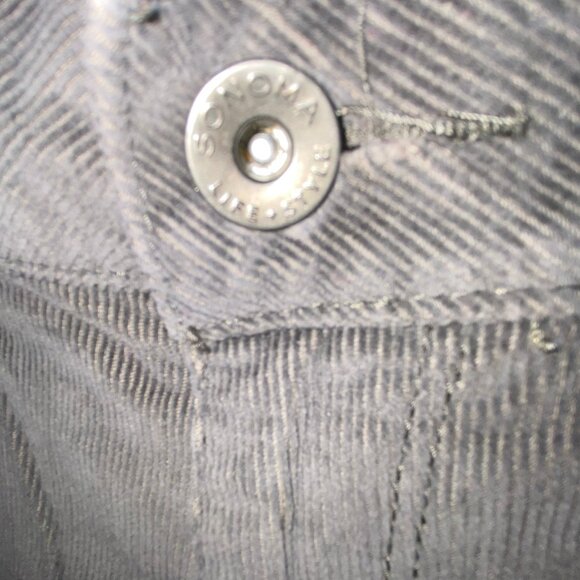 Sonoma Corduroy Jeans Pants Mushroom Grey Size 8 NWOT Perfect for Fall - Picture 6 of 8